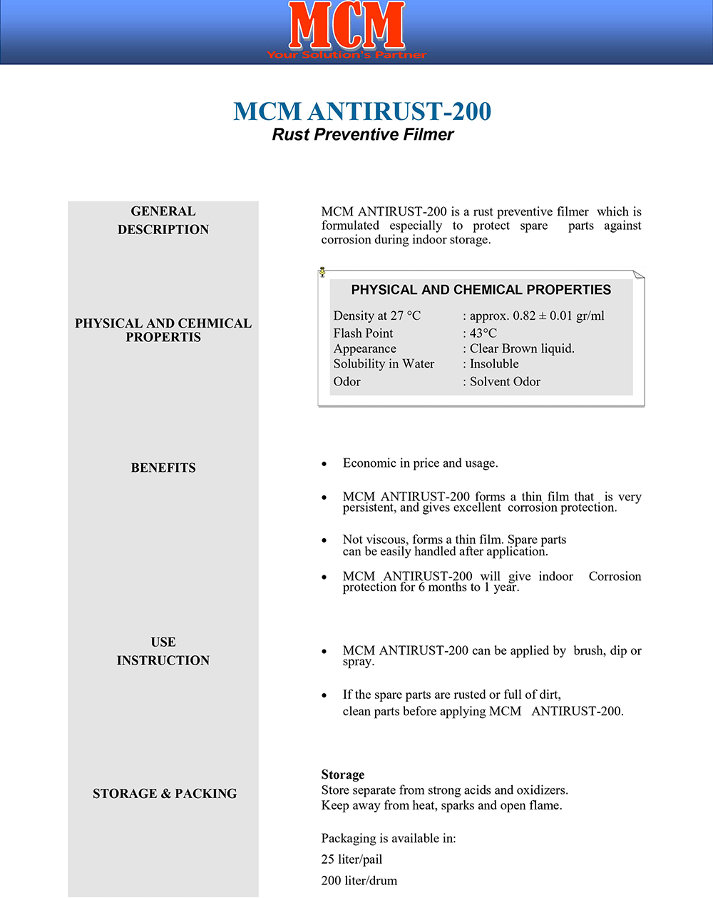 MCM ANTIRUST-200