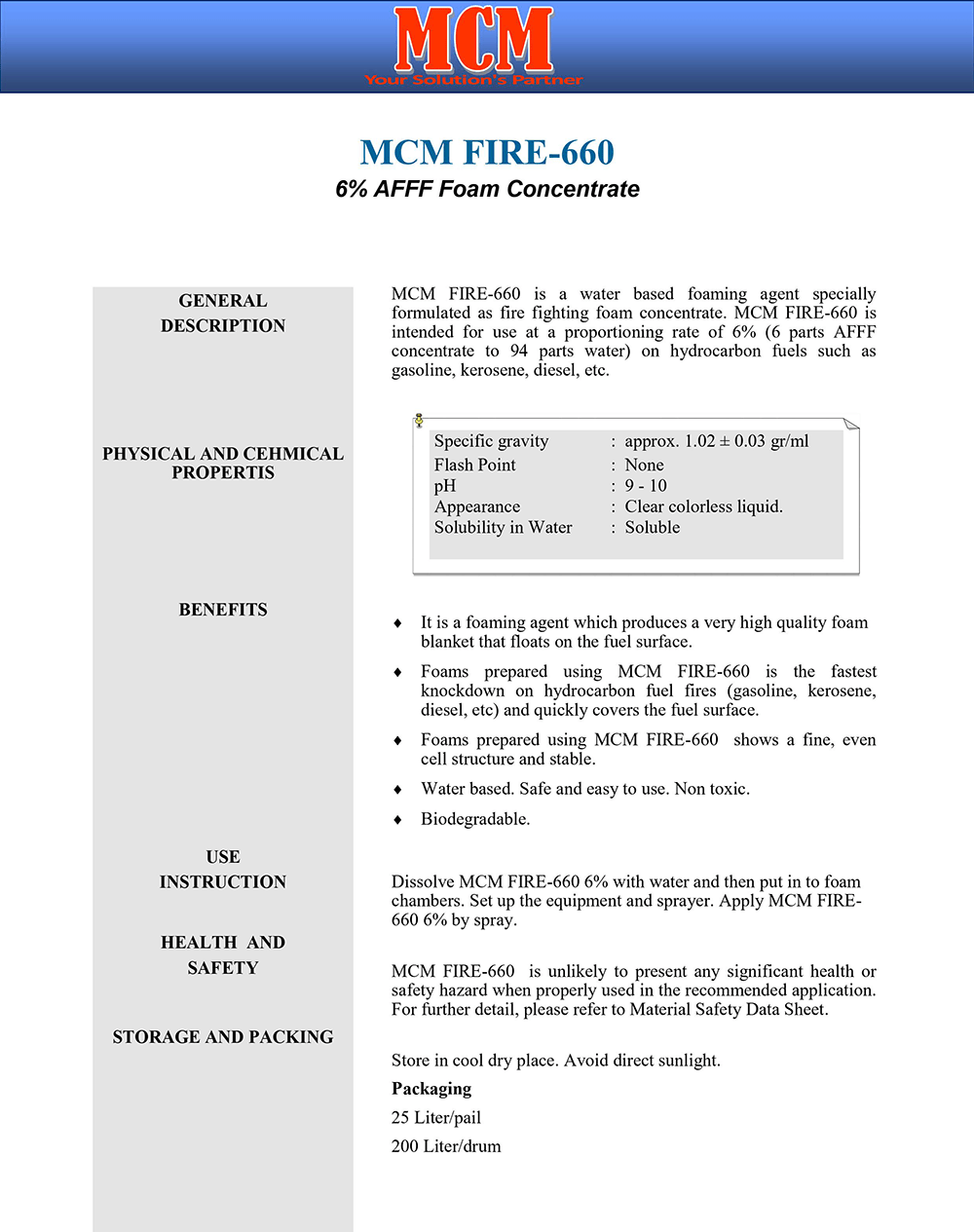 MCM FIRE-660
